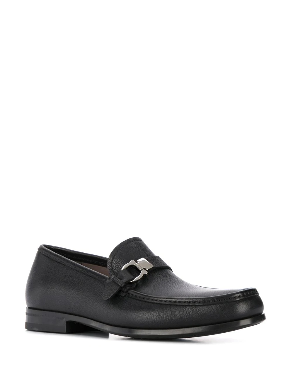 logo buckle loafers - 2