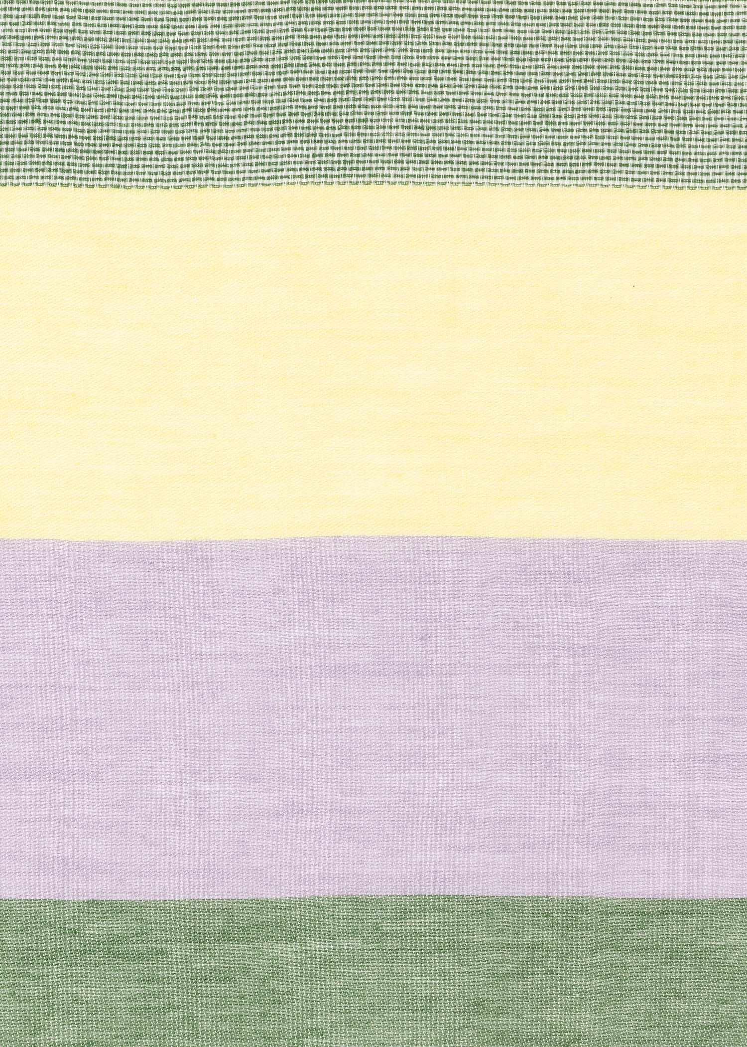Green and Purple Cotton-Blend Scarf - 3