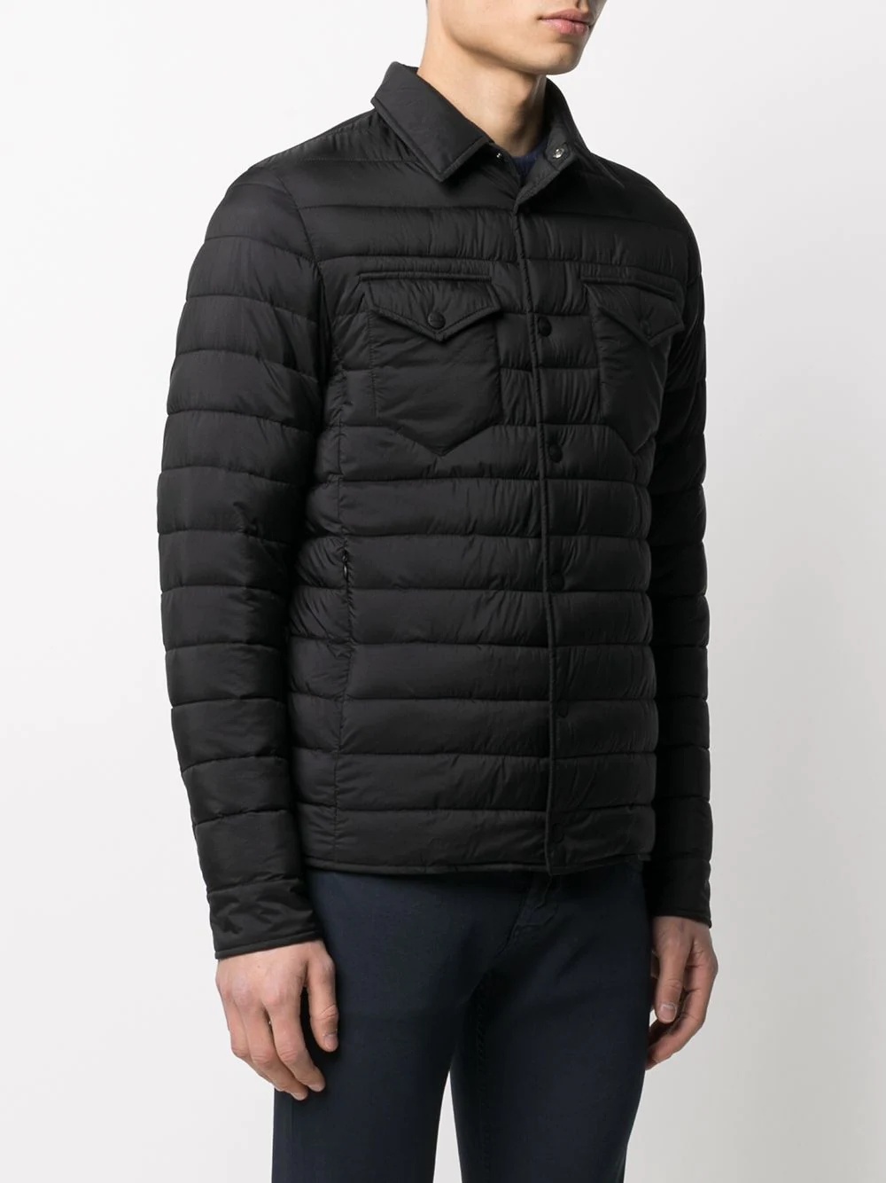 collared padded jacket - 3