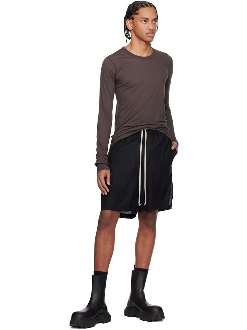 Rick Owens Brown Temple Basic LS T-shirt outlook