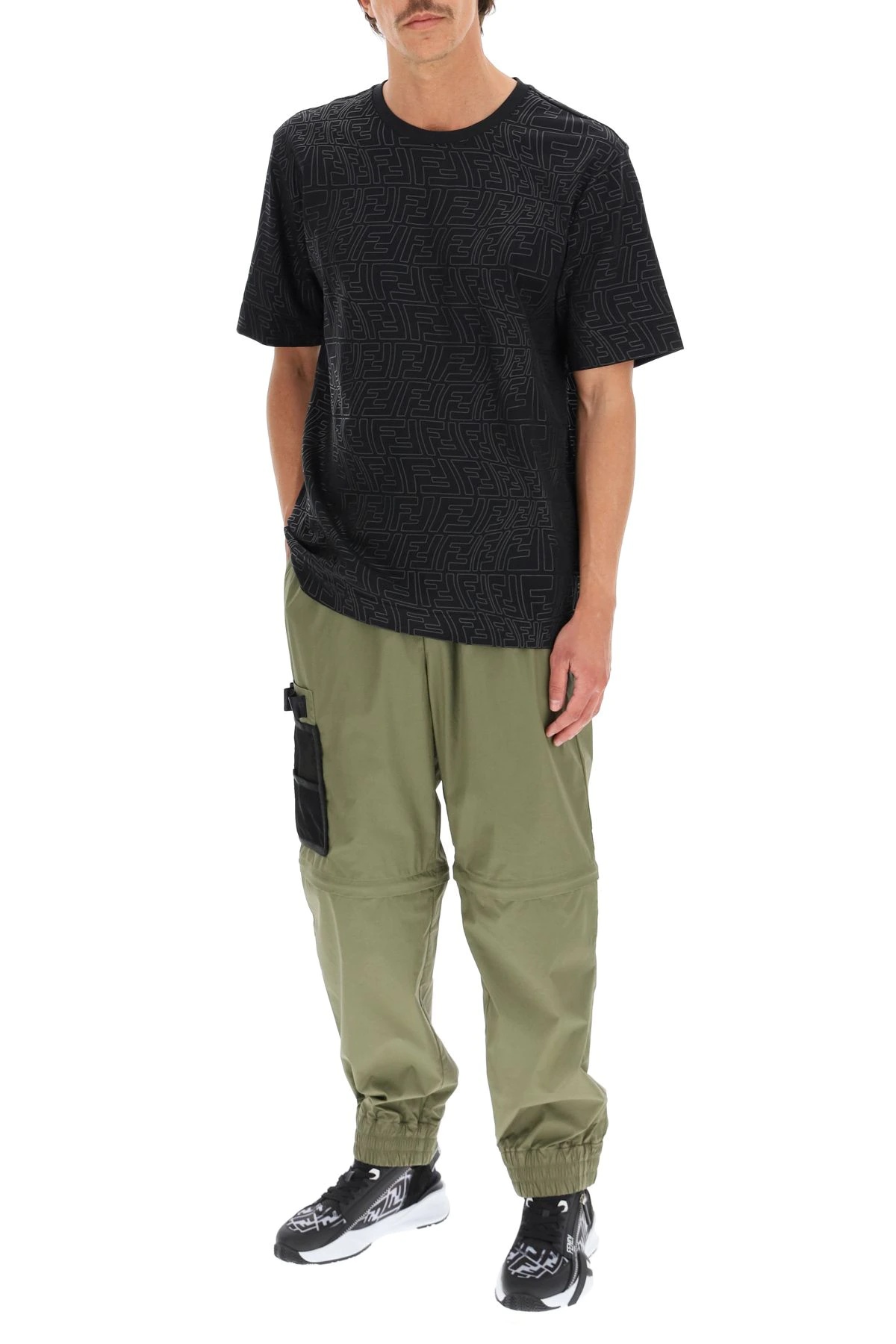 JOGGING TROUSERS WITH MESH POCKET - 2