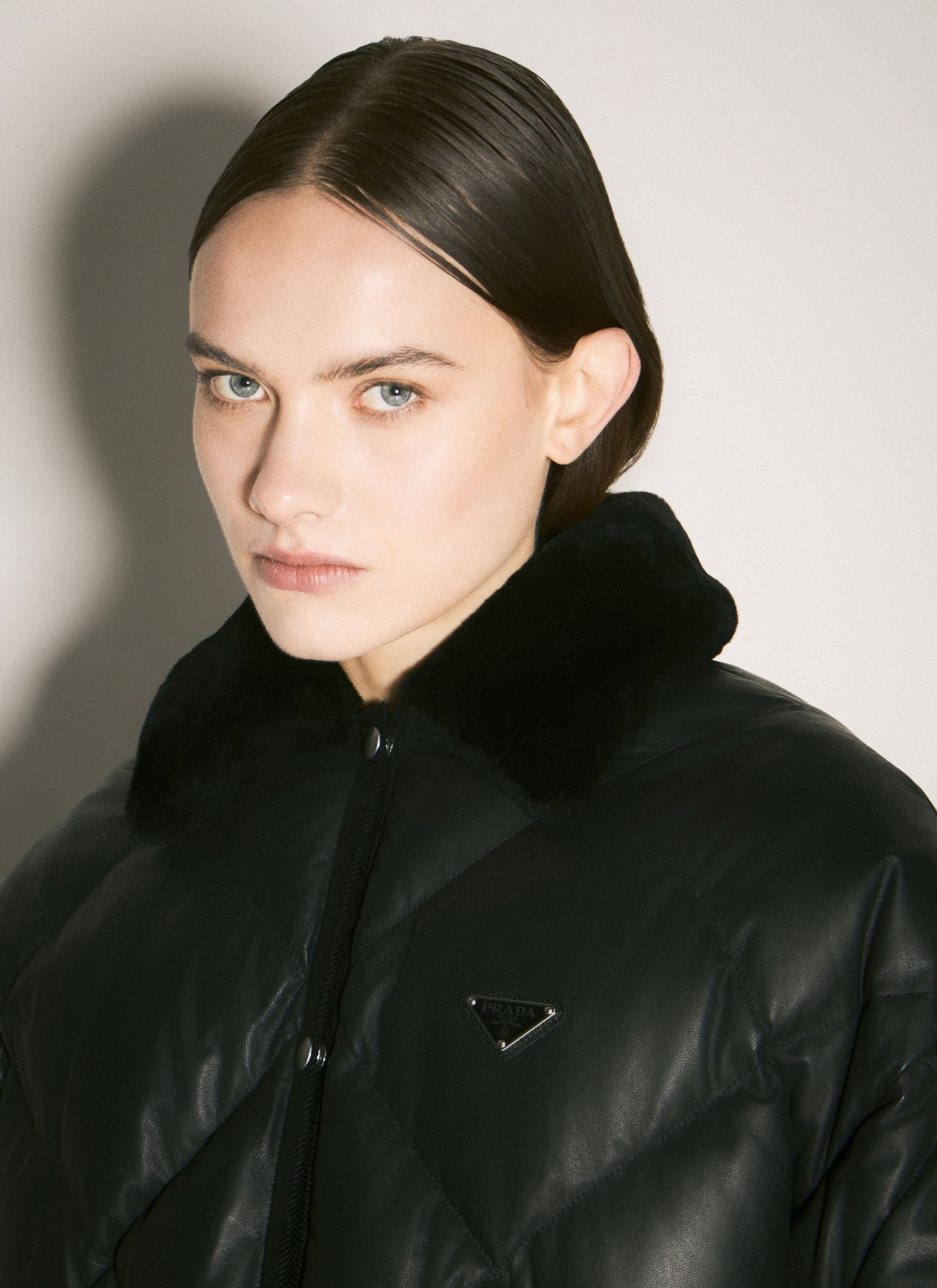 Quilted Nappa Leather Caban - 3