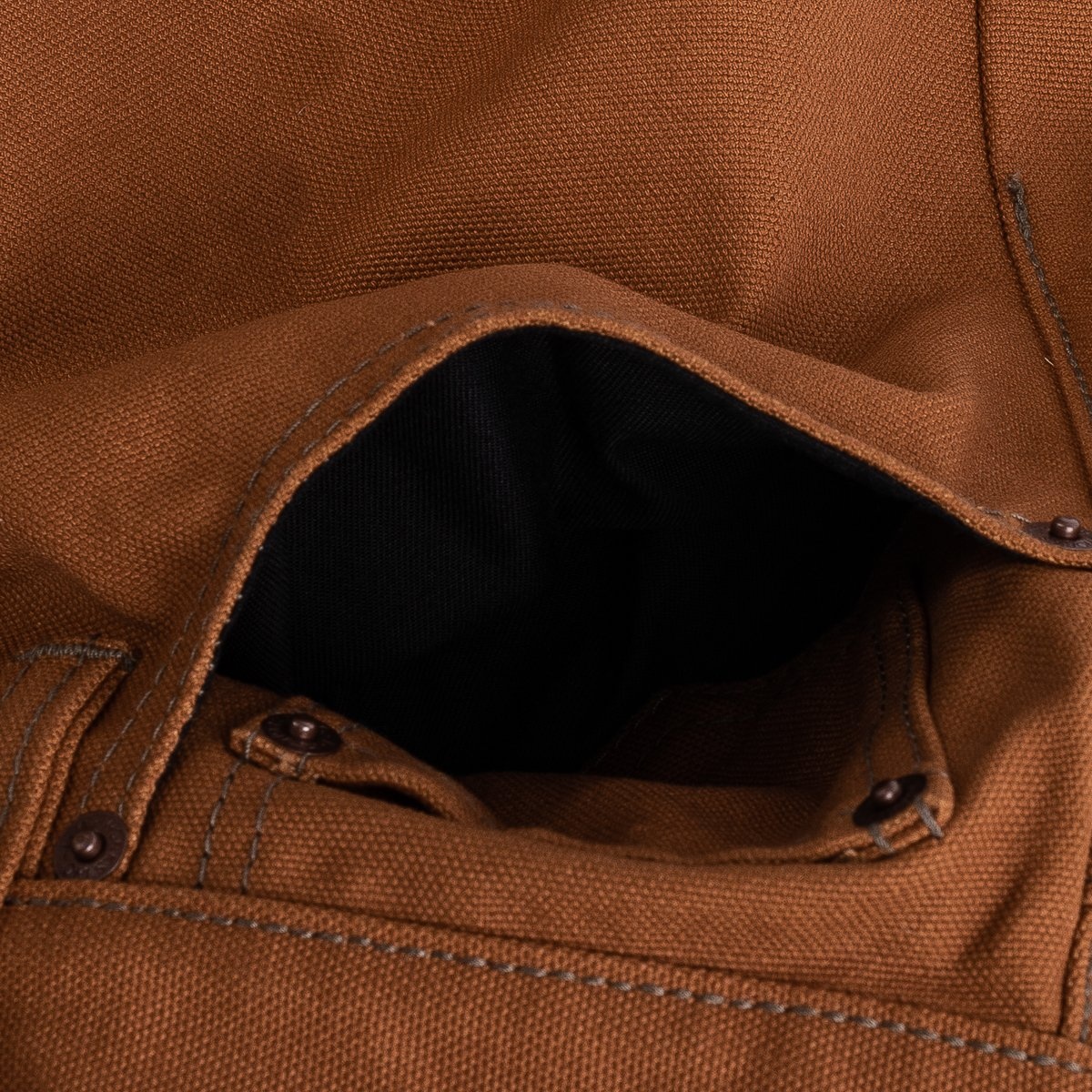 IH-888D 17oz Duck Relaxed Taper Brown - 8