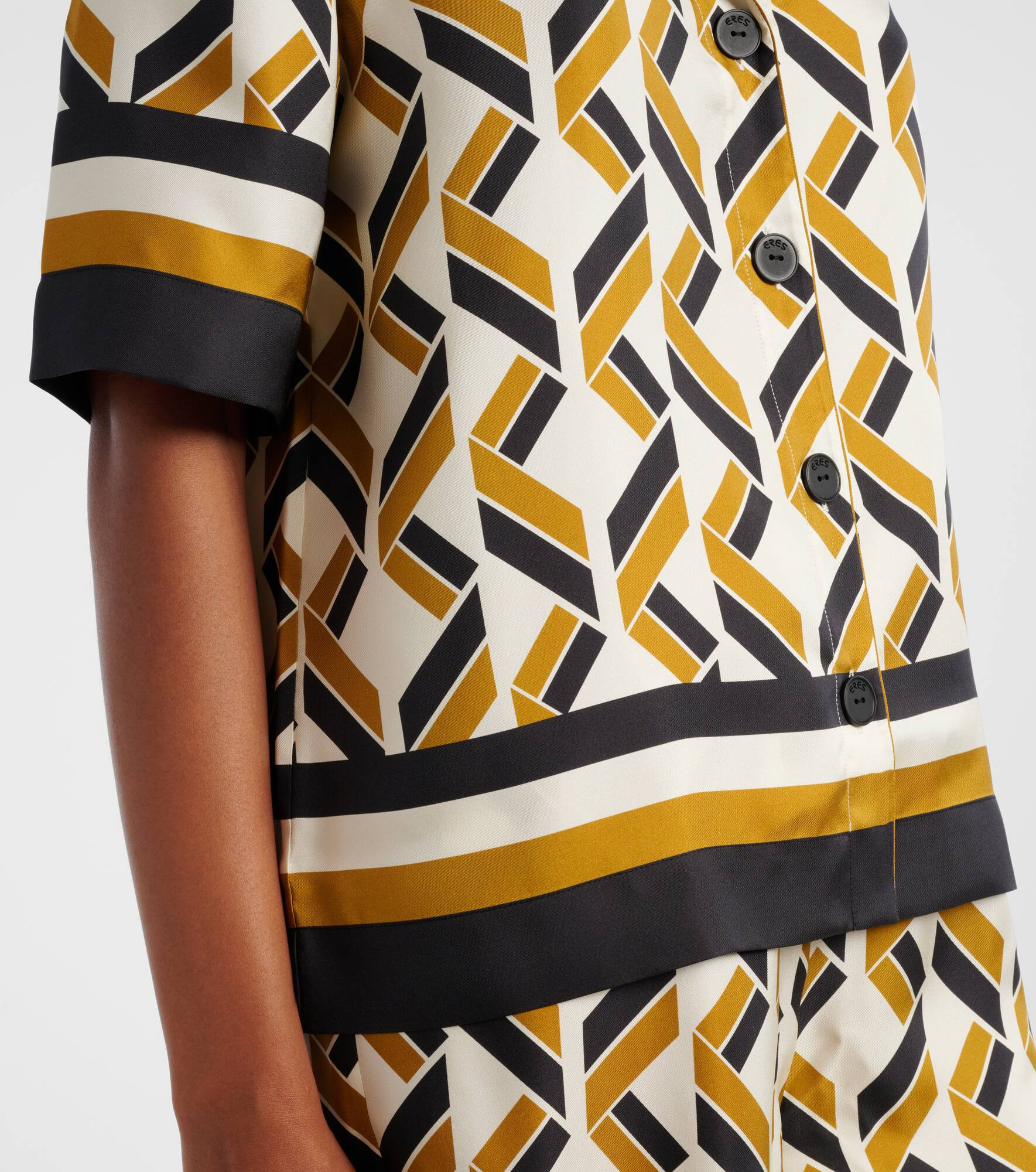 Sonore patterned silk twill shirt - 5