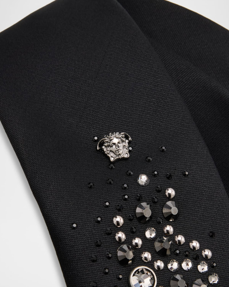 Men's Wool Blend Medusa Rhinestone-Embellished Tie 3