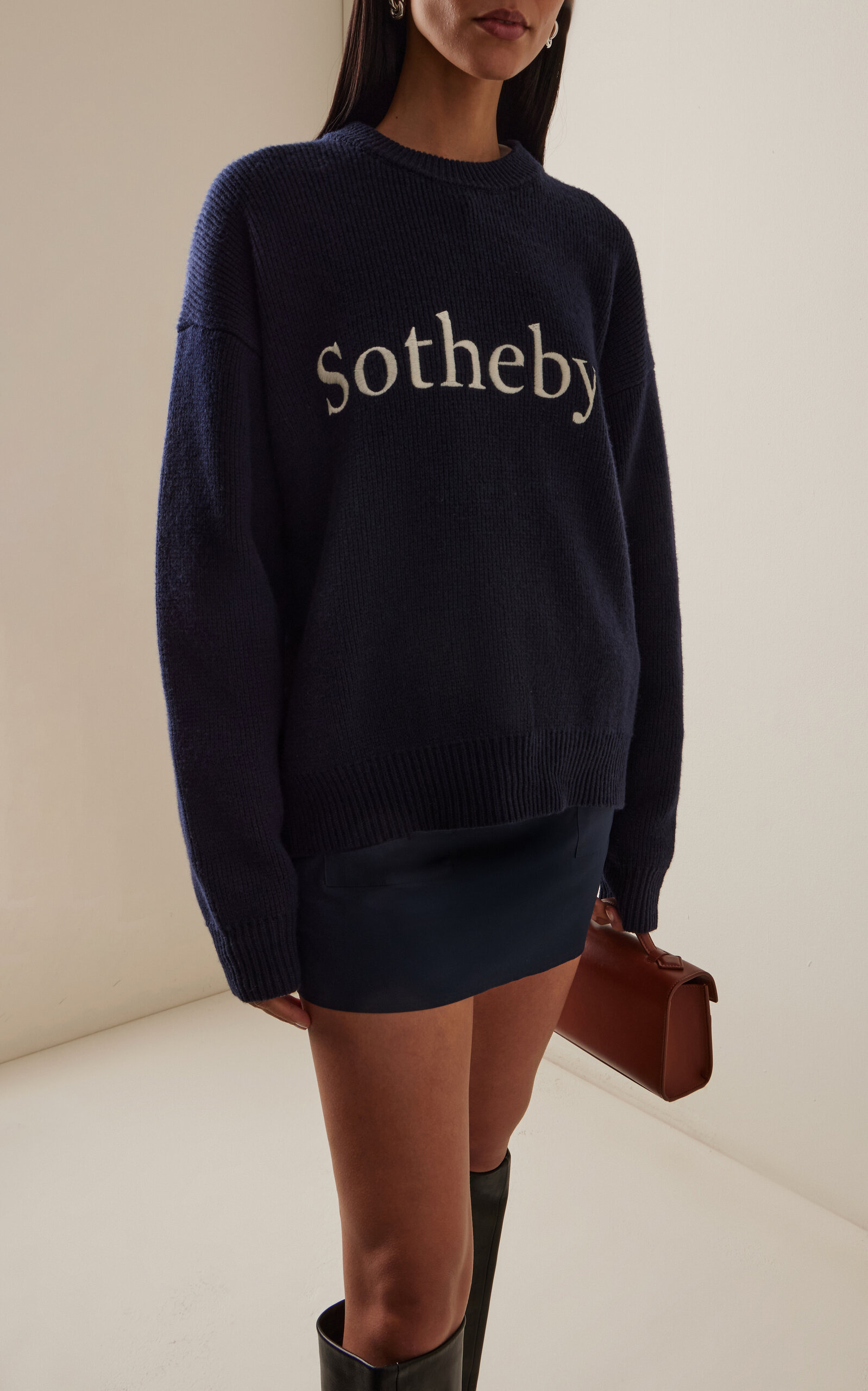 x Sotheby's Cashmere Sweater navy - 3