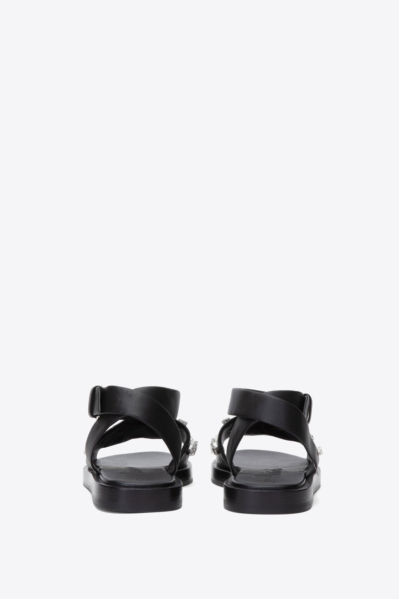 Nadine Ankle Wrap Sandal with Gem Embroidery 8