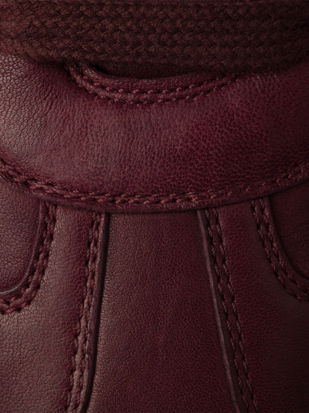 Antiqued nappa leather sneakers - 5
