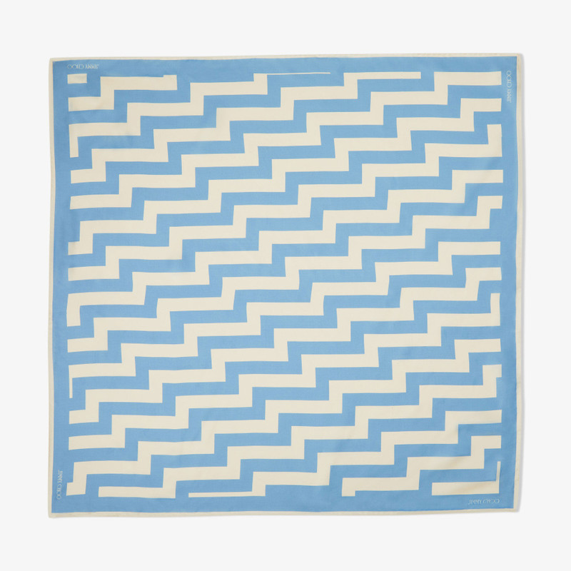 JIMMY CHOO Reta
Smoky Blue Avenue Print Silk Foulard outlook
