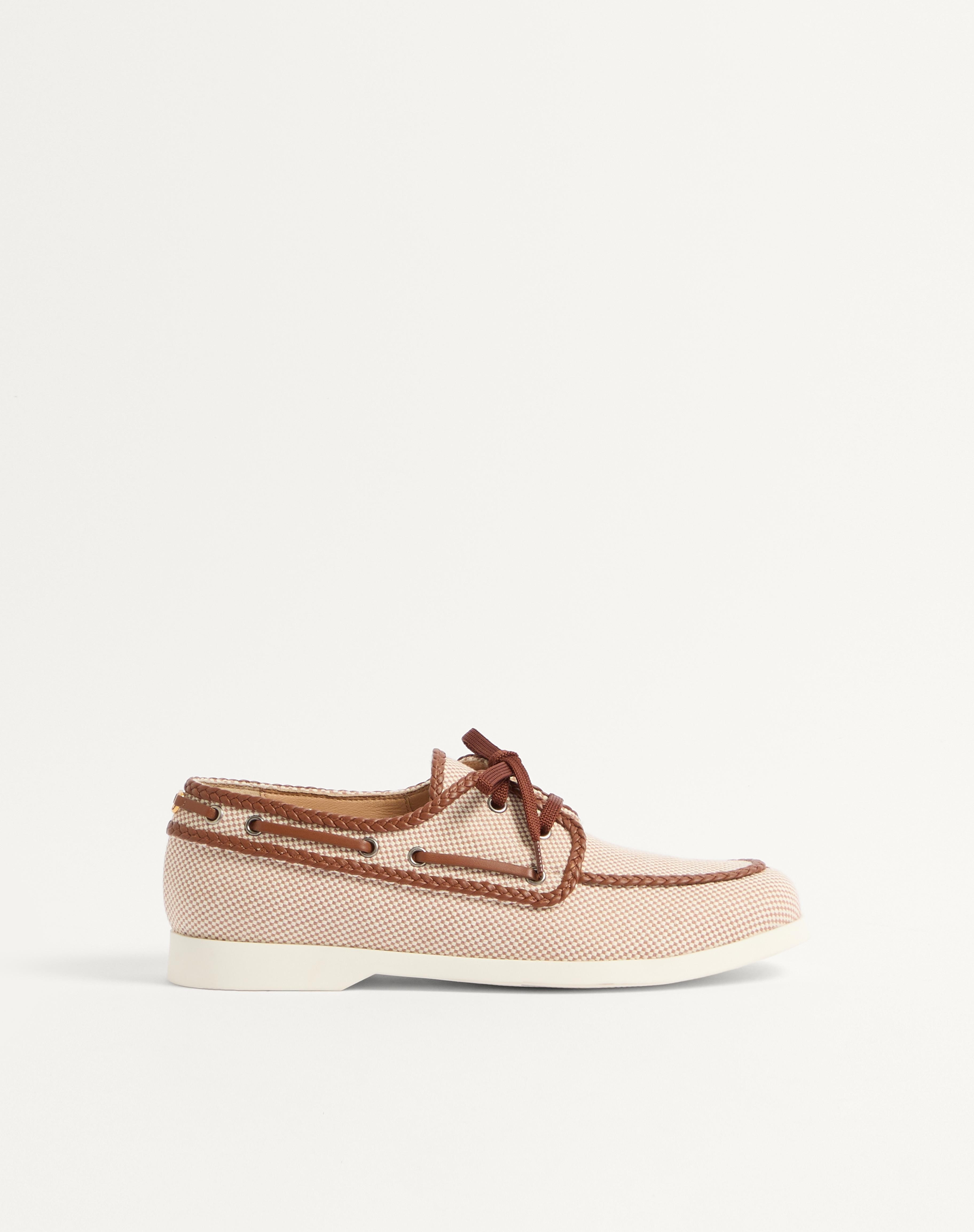 PALM AVENUE CANVAS AND NAPPA BOAT SHOE - 1