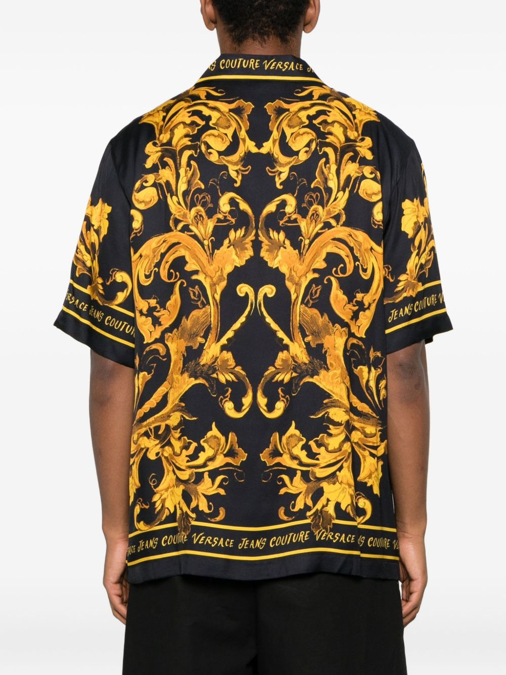 Barocco-print shirt - 4