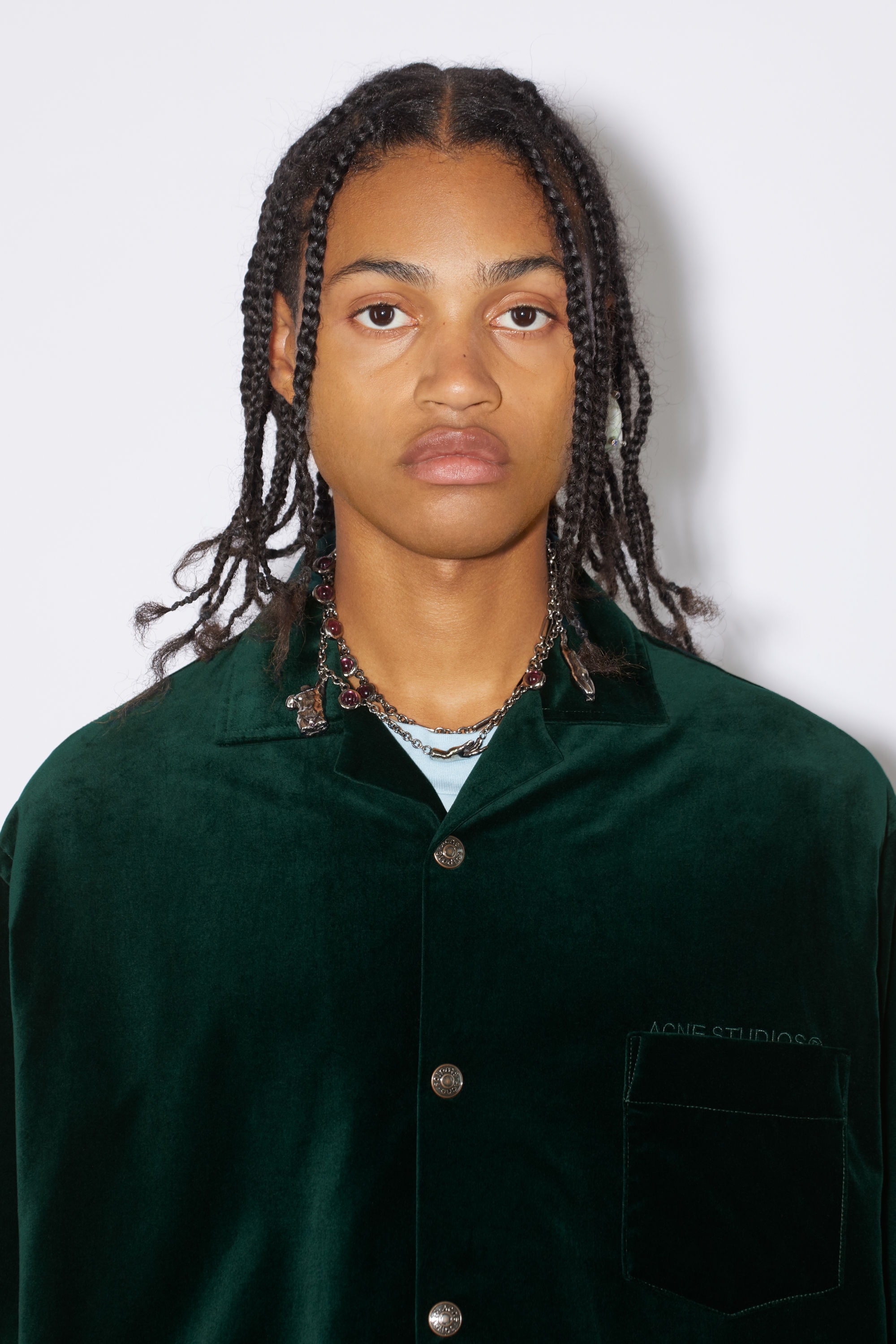 Button-up overshirt - Dark green - 5
