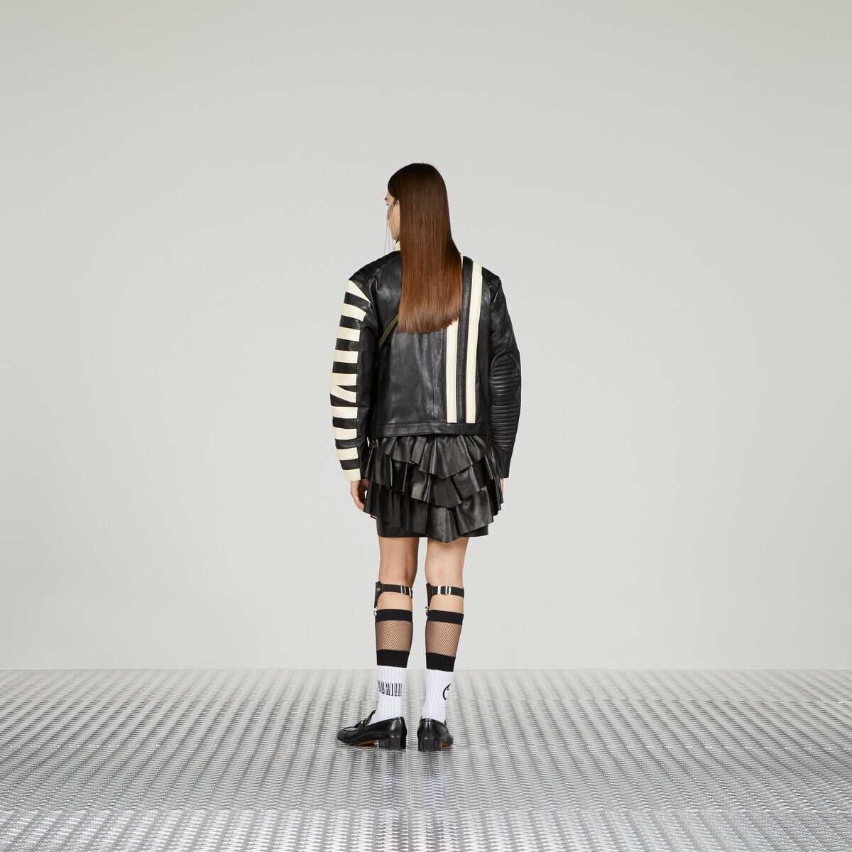 Leather ruffle skirt - 3
