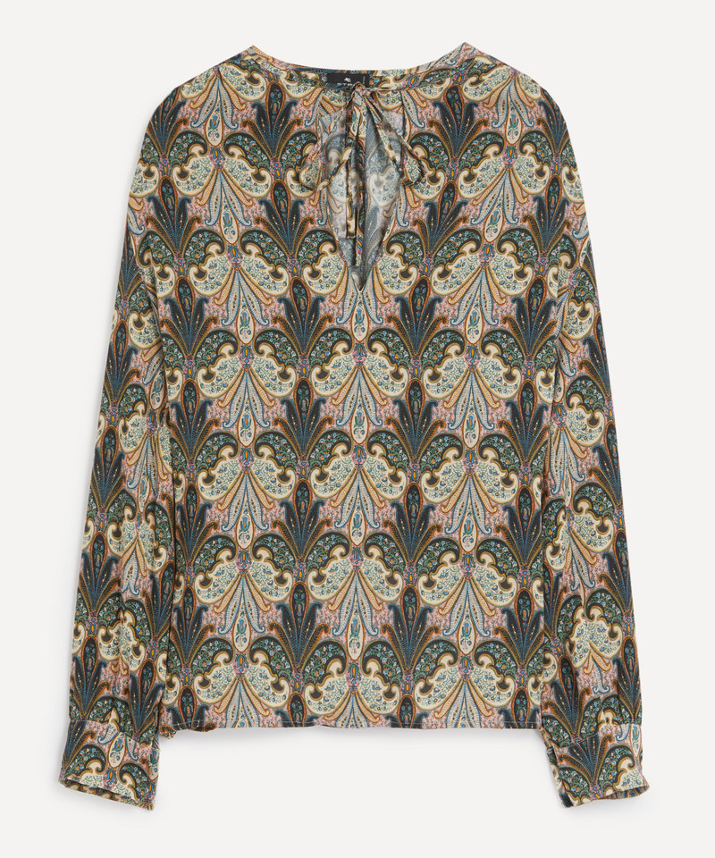 Paisley Print Blouse - 1