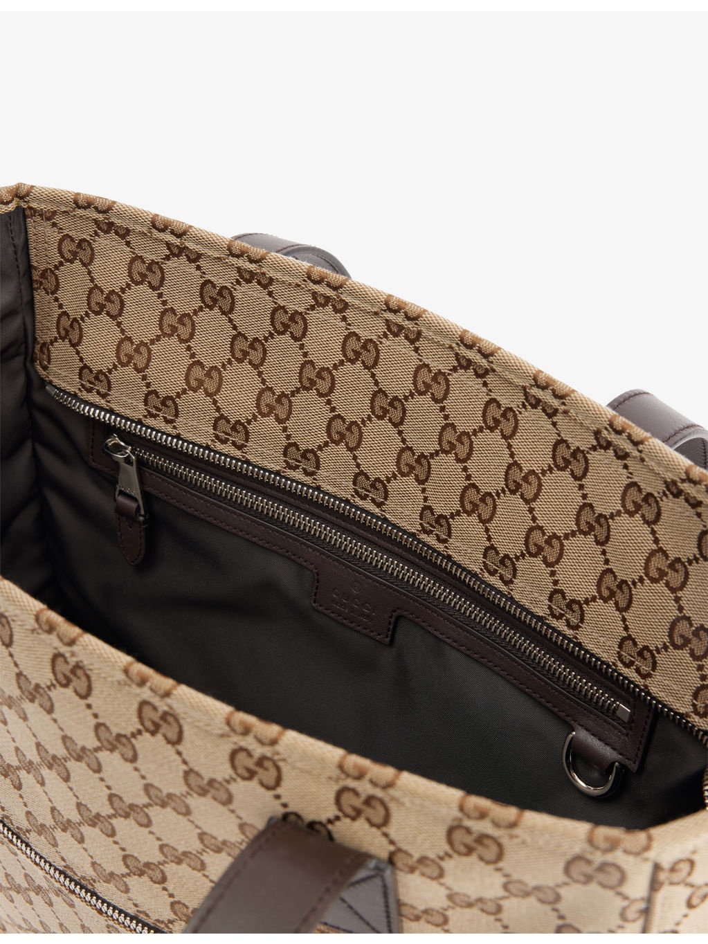 GG-Monogram Medium Canvas Tote Bag - 5