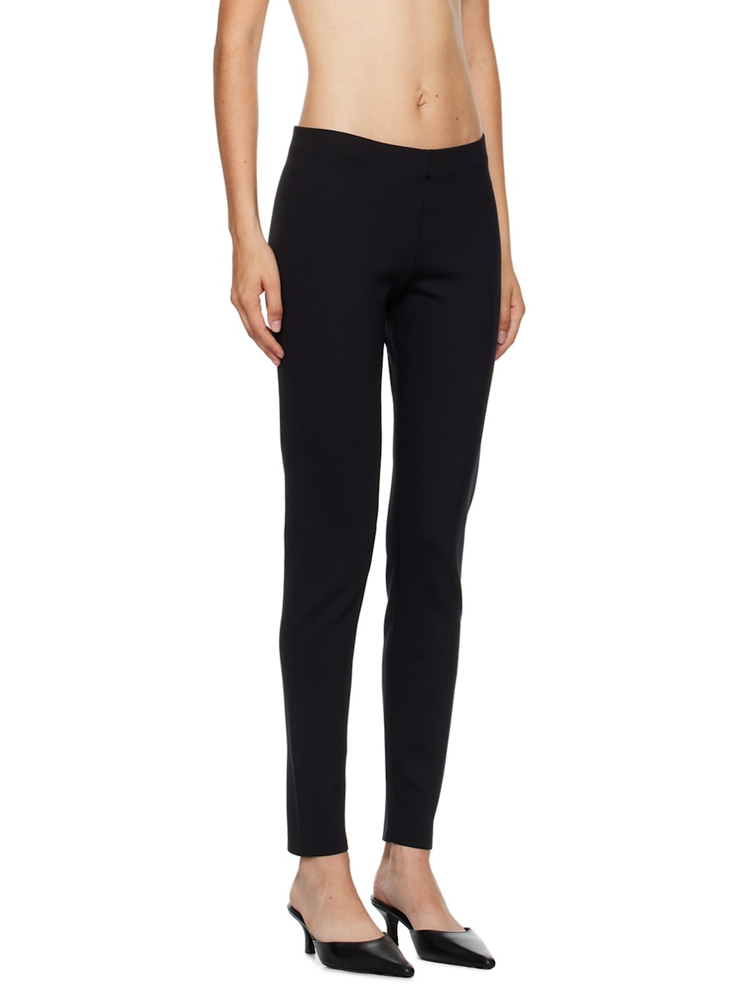 Black Woolworth Leggings - 2
