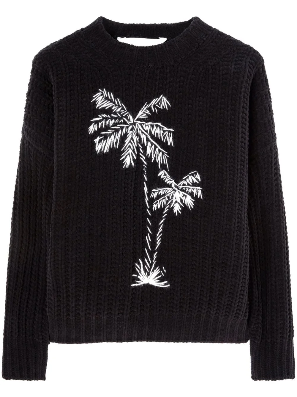 palms-embroidered chenille jumper - 1