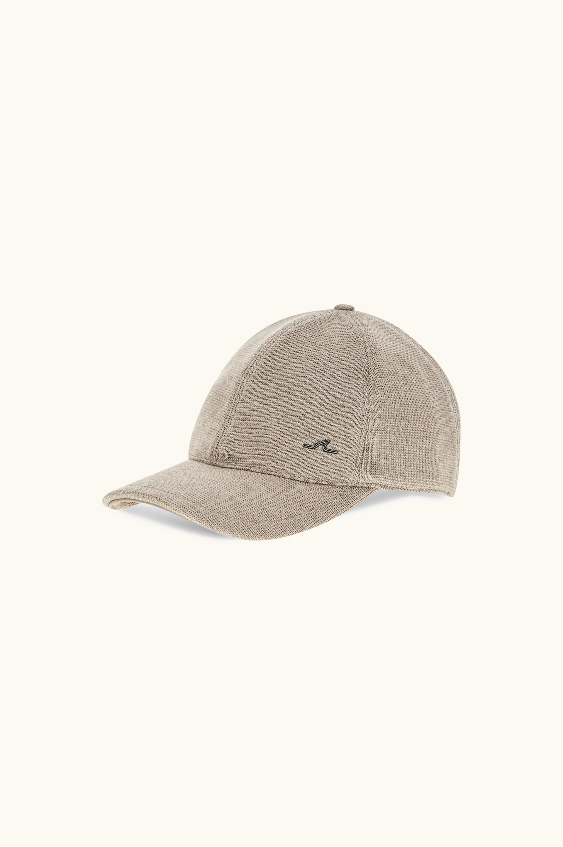 WOOL BASEBALL CAP WITH METAL SHARK FIN - 1