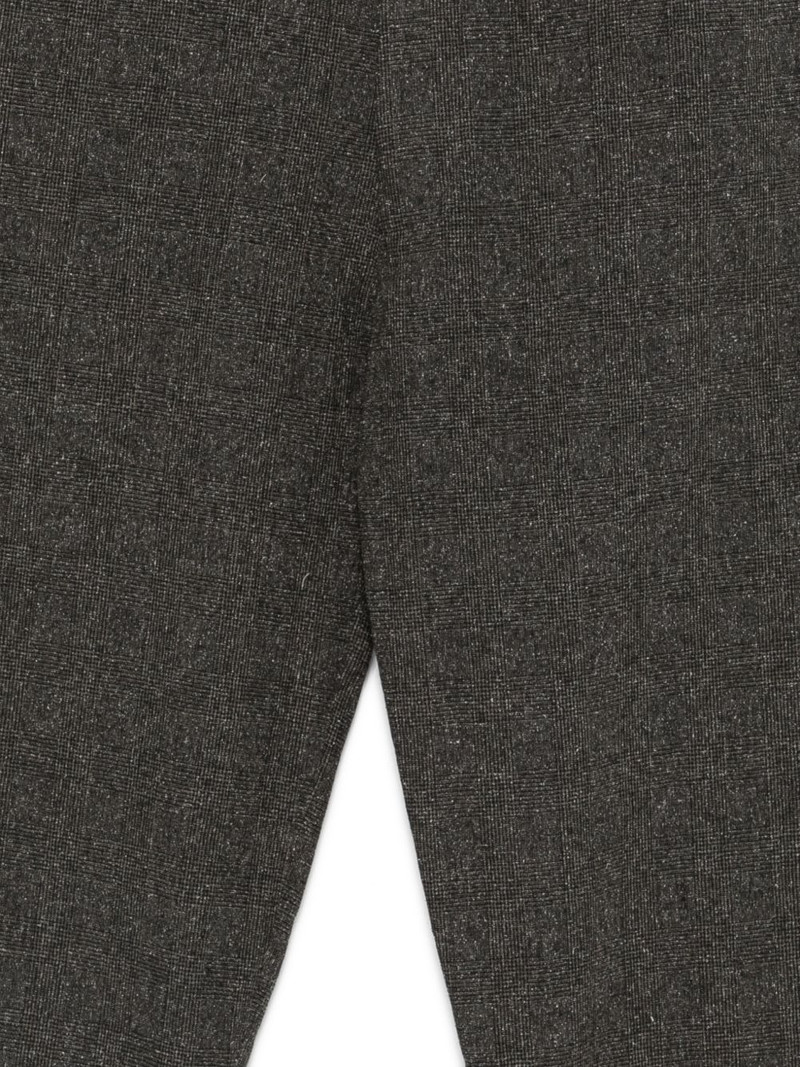check-pattern buckle-detail trousers 3