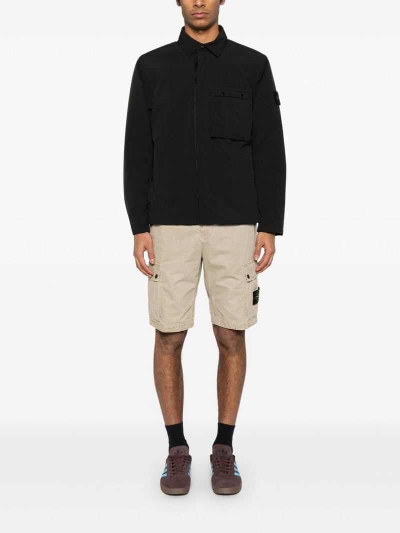 Stone Island canvas cotton cargo shorts outlook