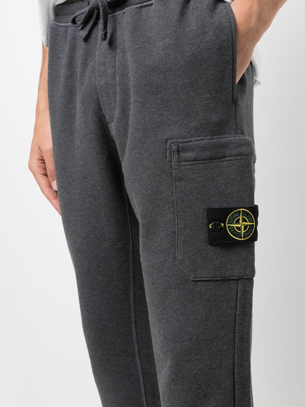 logo-patch fleece joggers - 5