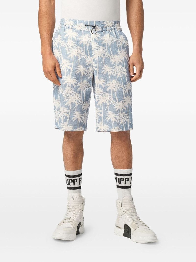 Kid Fit Chambray-print shorts 3