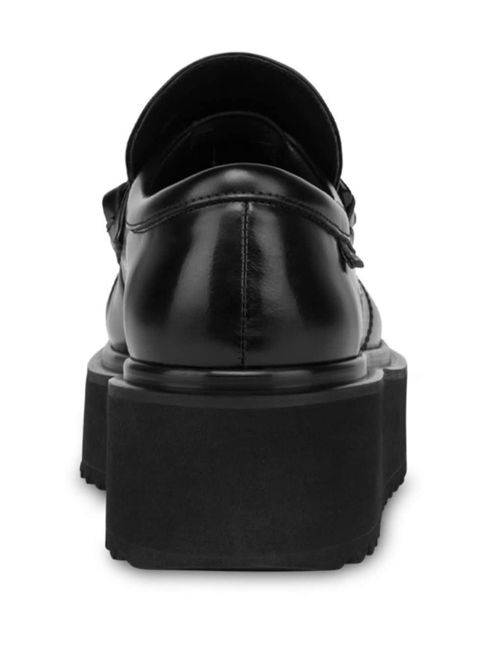 chain link-detail flatform loafers - 3