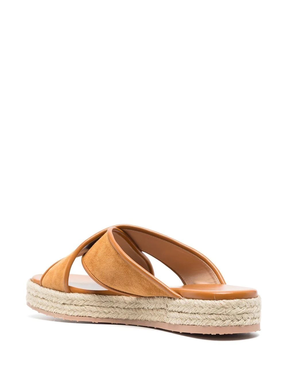 suede flatform sandals - 3