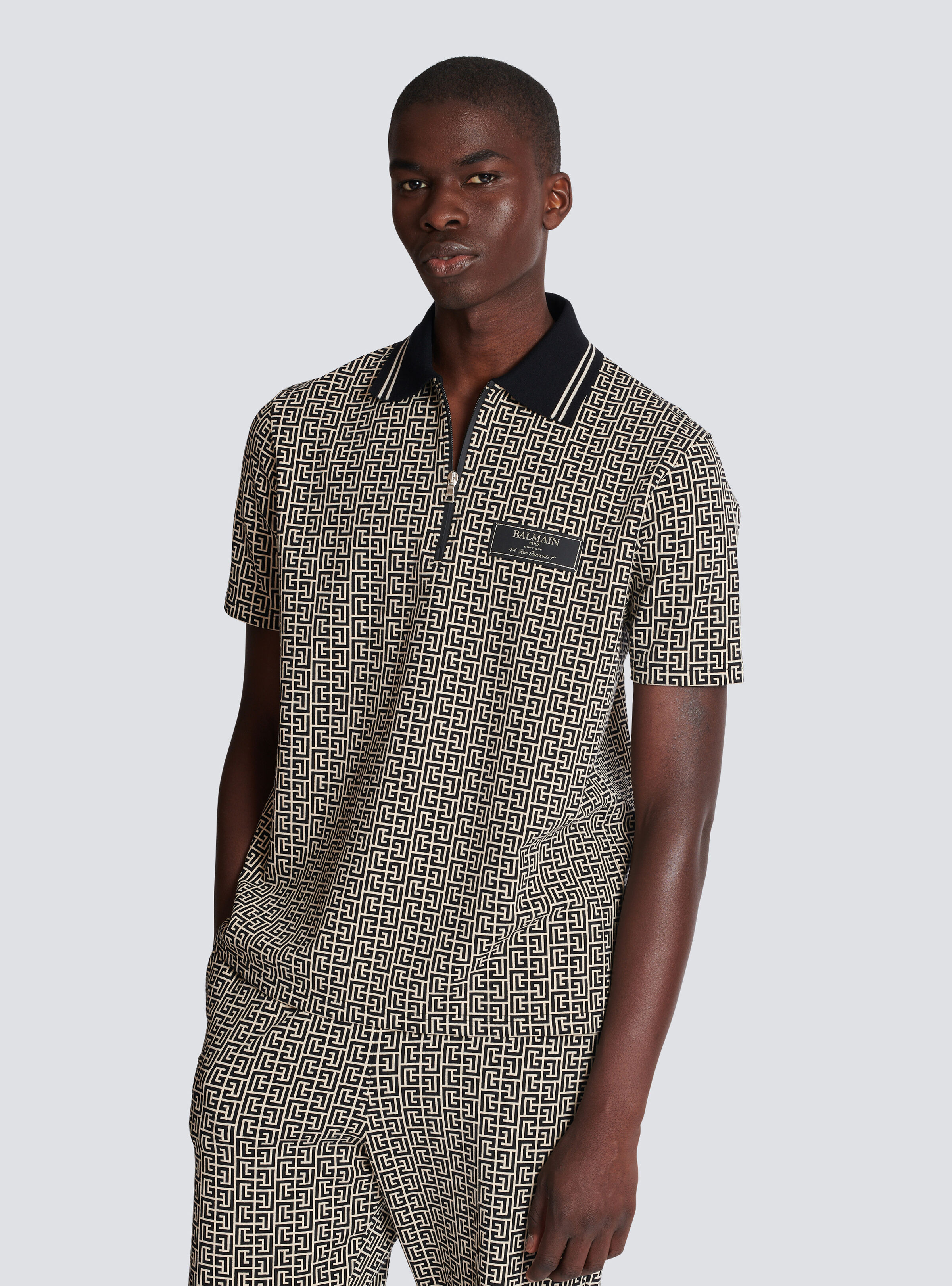 PB Labyrinth jacquard polo shirt - 6