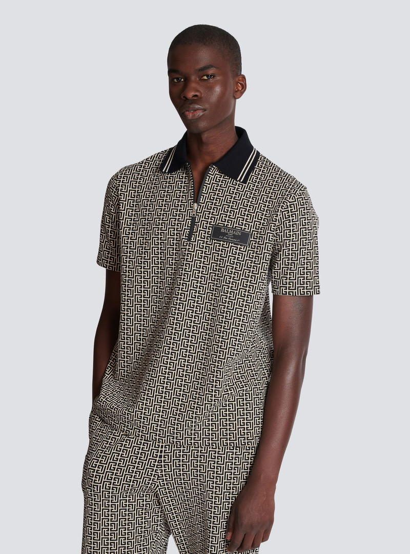 PB Labyrinth jacquard polo shirt 6