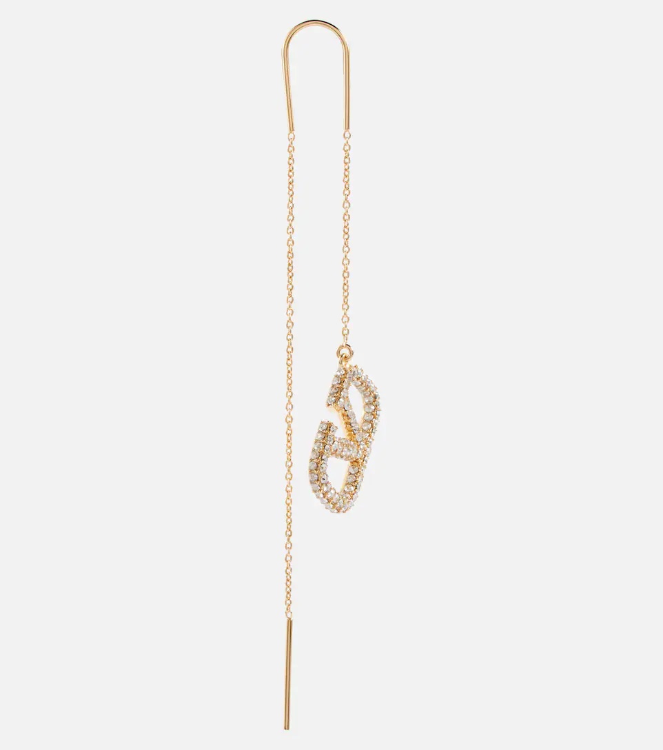 VLogo Signature embellished earrings - 2