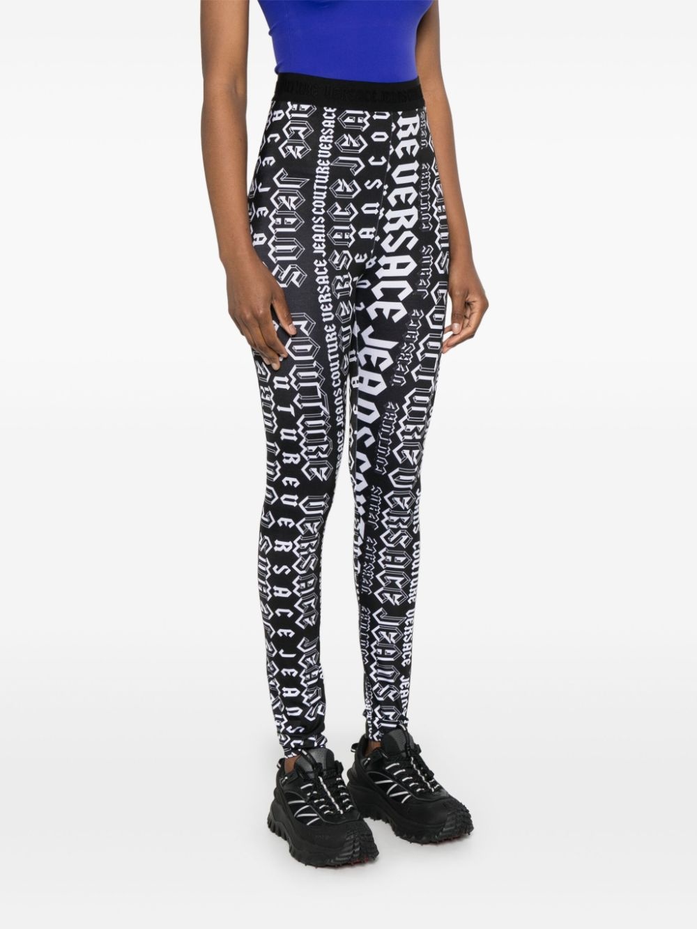 logo-print leggings - 3