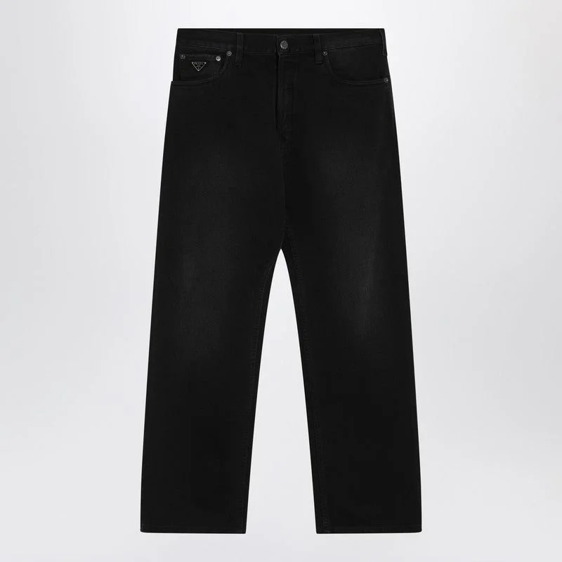 Prada Black Straight Jeans Men - 1