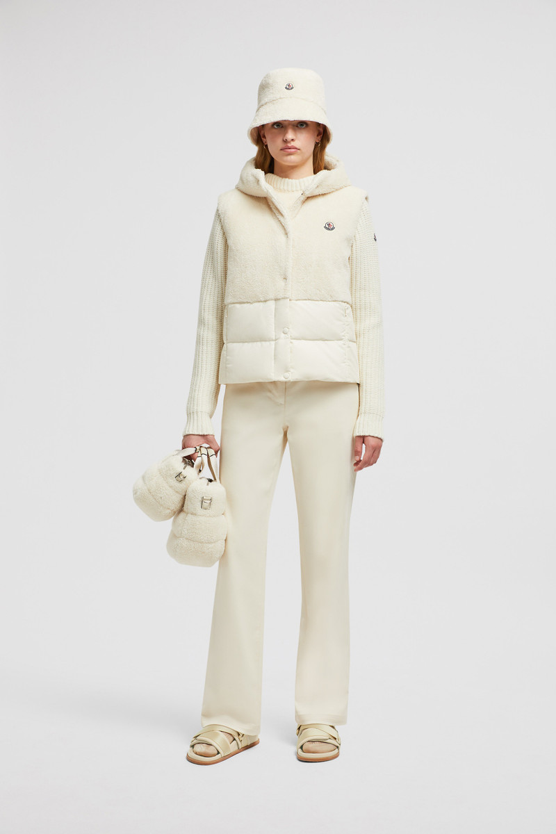 Moncler Floy Teddy Hooded Down Vest outlook