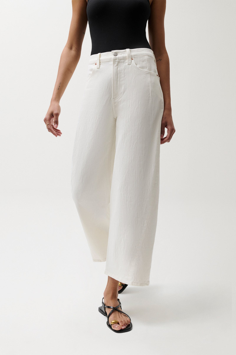PISTOLA KYRA HIGH RISE BOWED ANKLE - ANTIQUE WHITE outlook