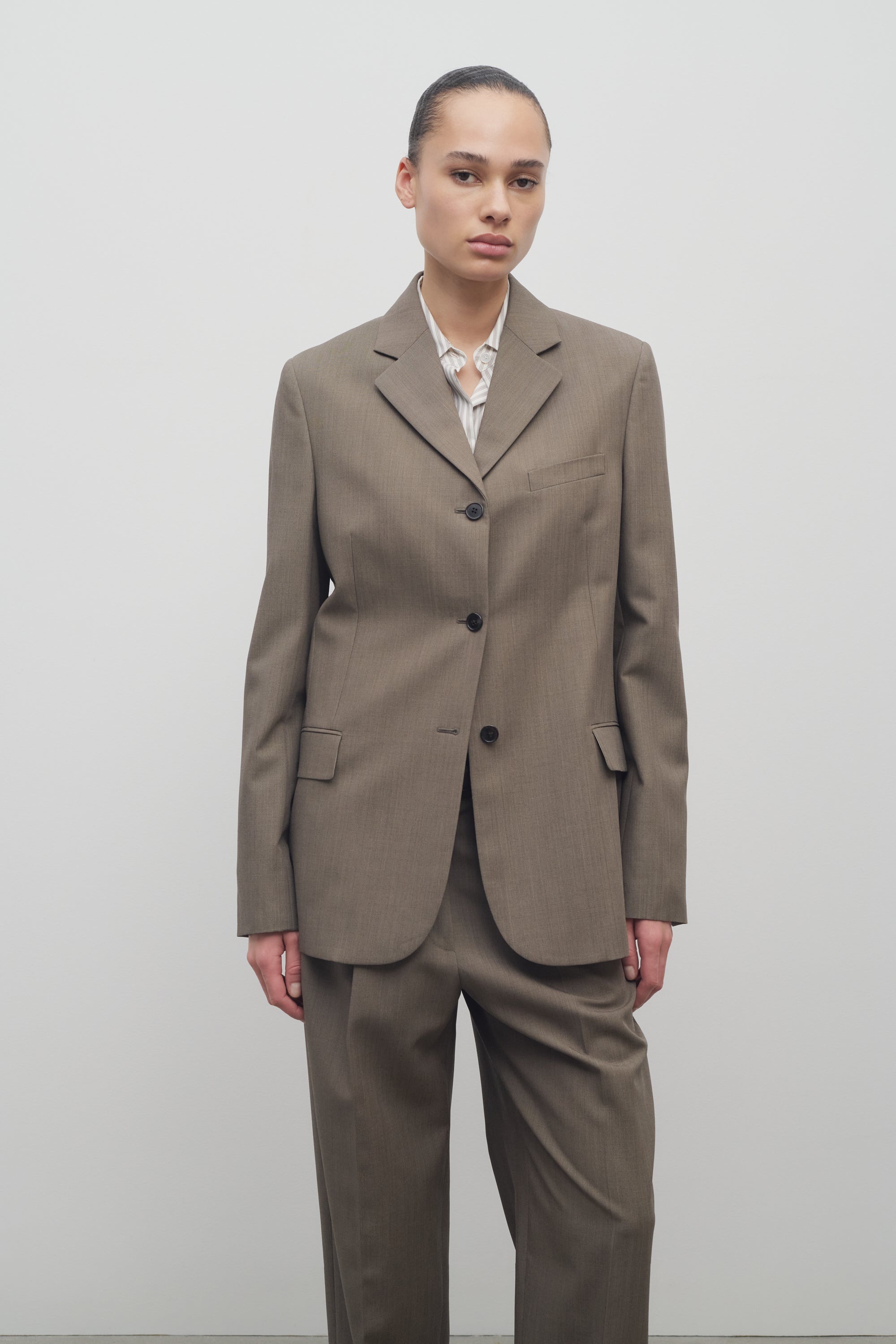 Kimiko Jacket in Wool and Silk - 3