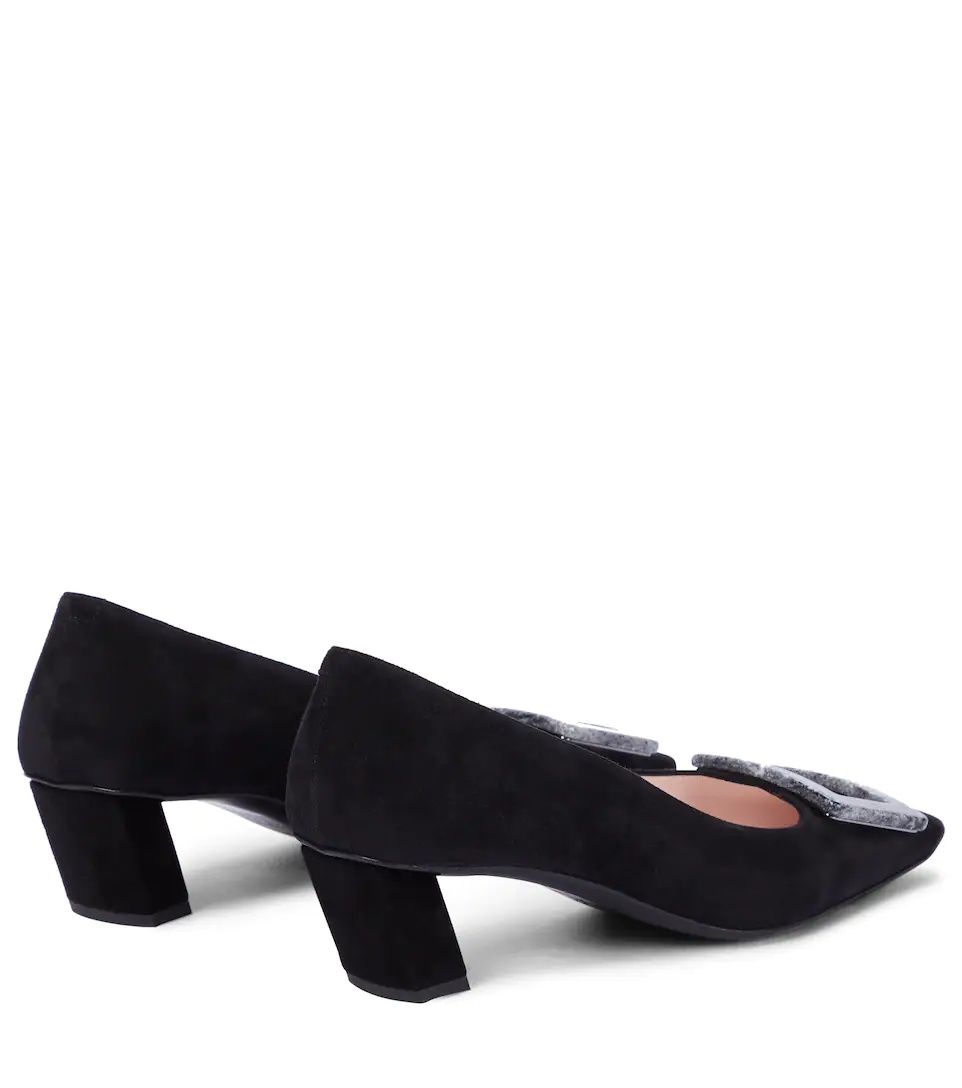 Belle Vivier 45 suede pumps - 3
