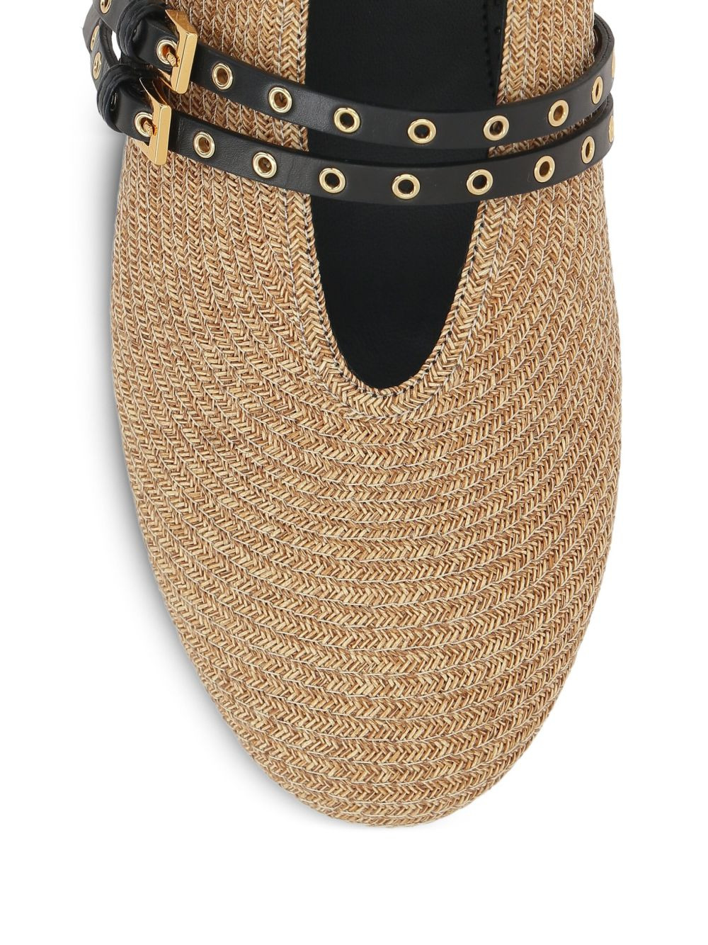 double-strap ballet flats - 4