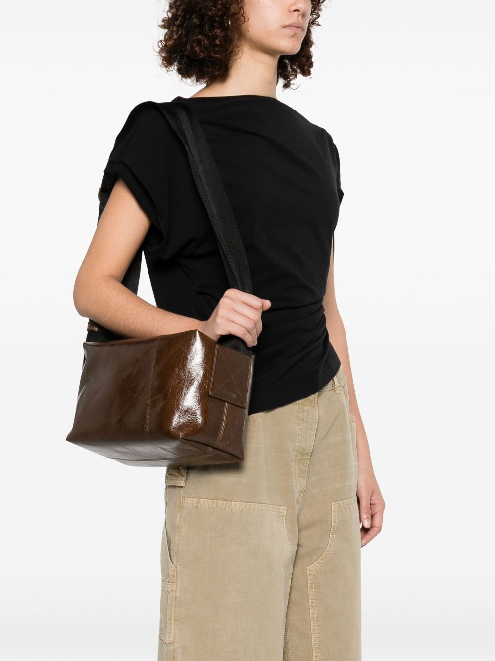 medium leather shoulder bag - 2