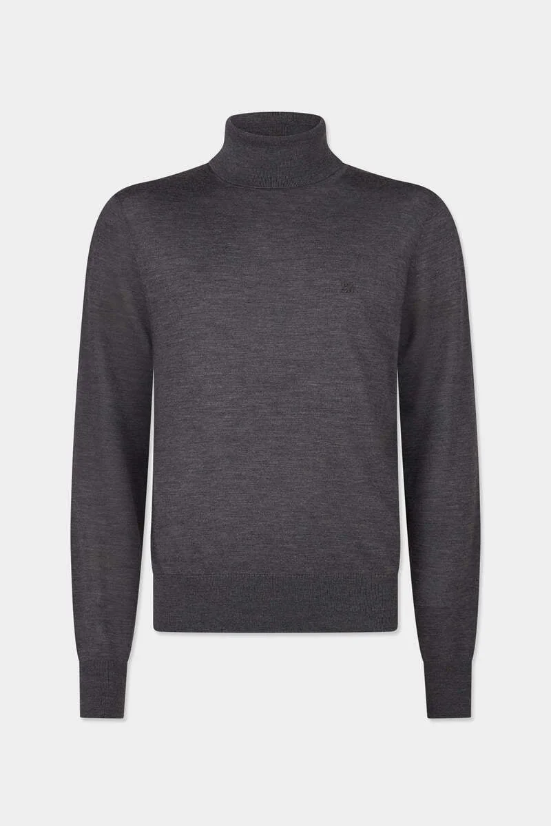 D2 UPSIDE DOWN TURTLENECK PULLOVER - 1