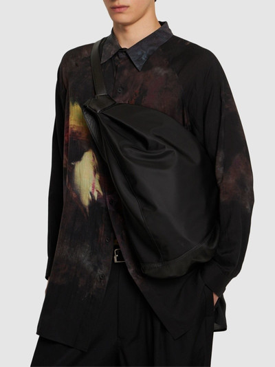 Yohji Yamamoto Hakama nylon & leather backpack outlook