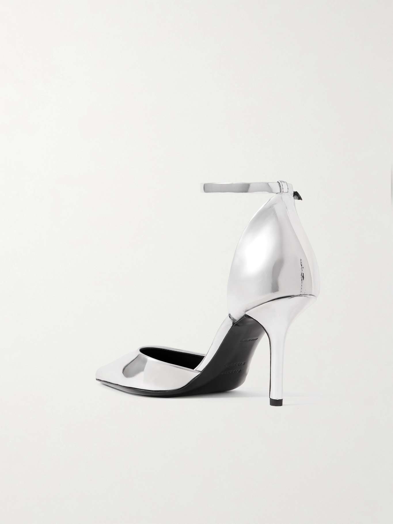 Slash mirrored faux leather pumps Silver - 2