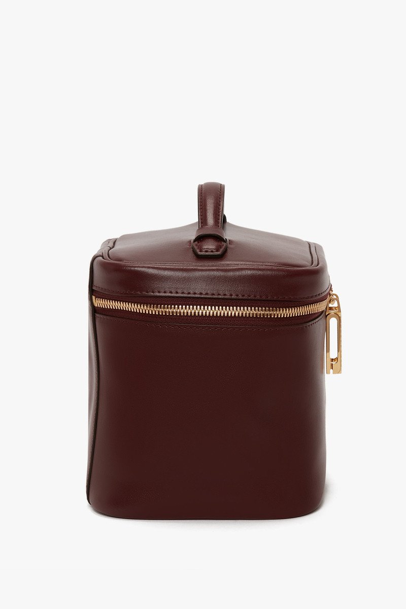 Vanity Crossbody Bag In Burgundy Leather 3