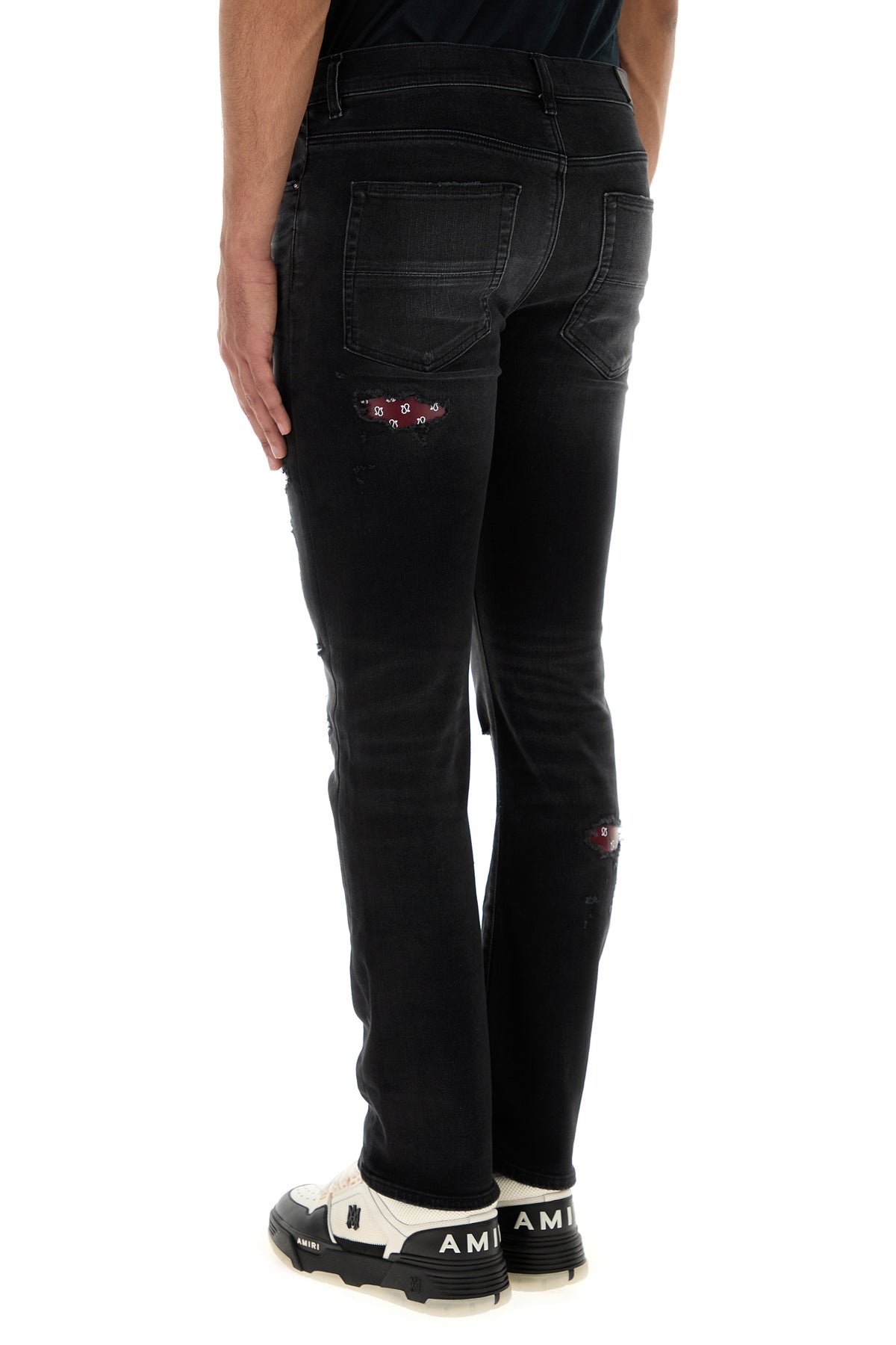 Black stretch denim jeans - 4