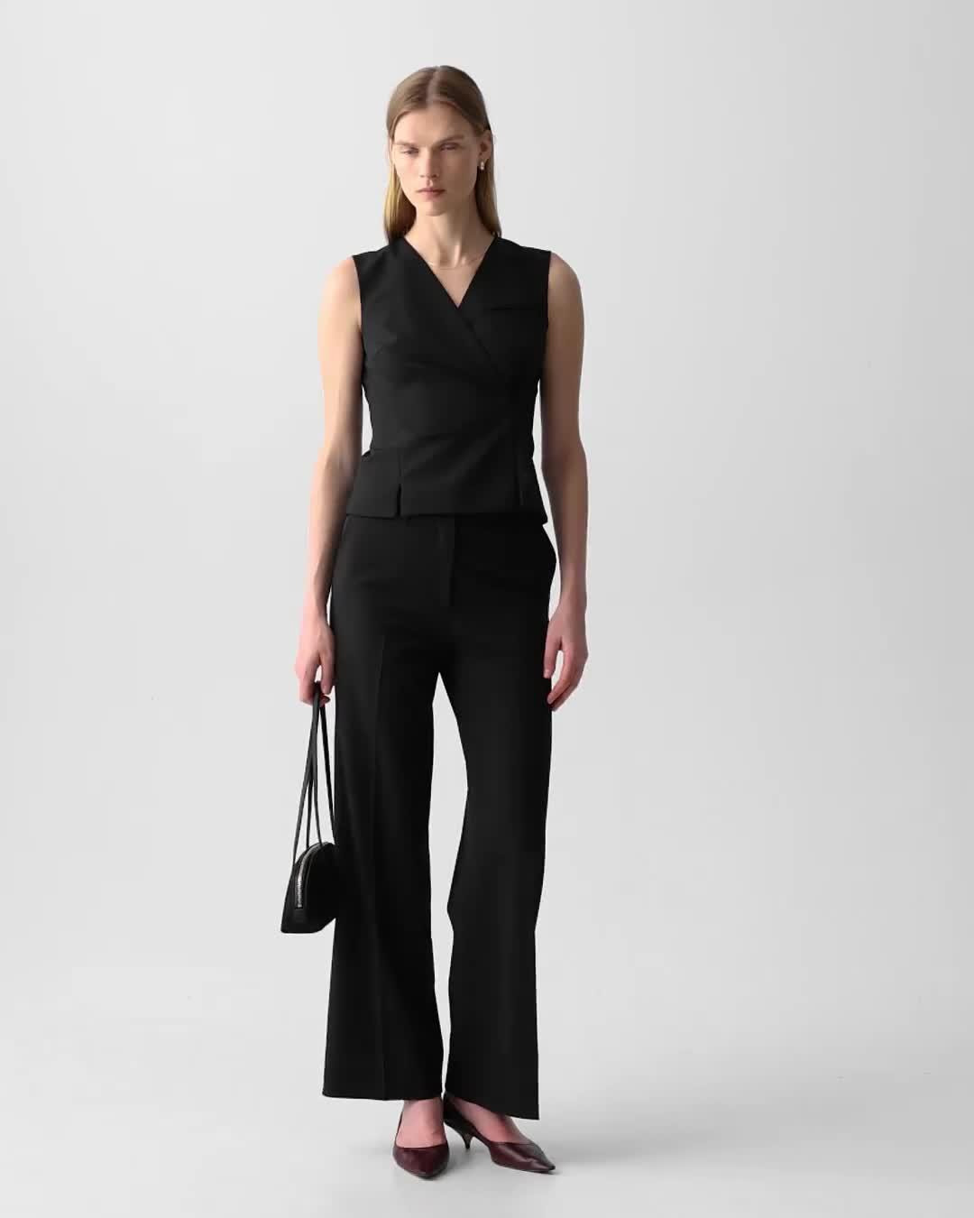 Classic Straight Pant in Good Wool - 6