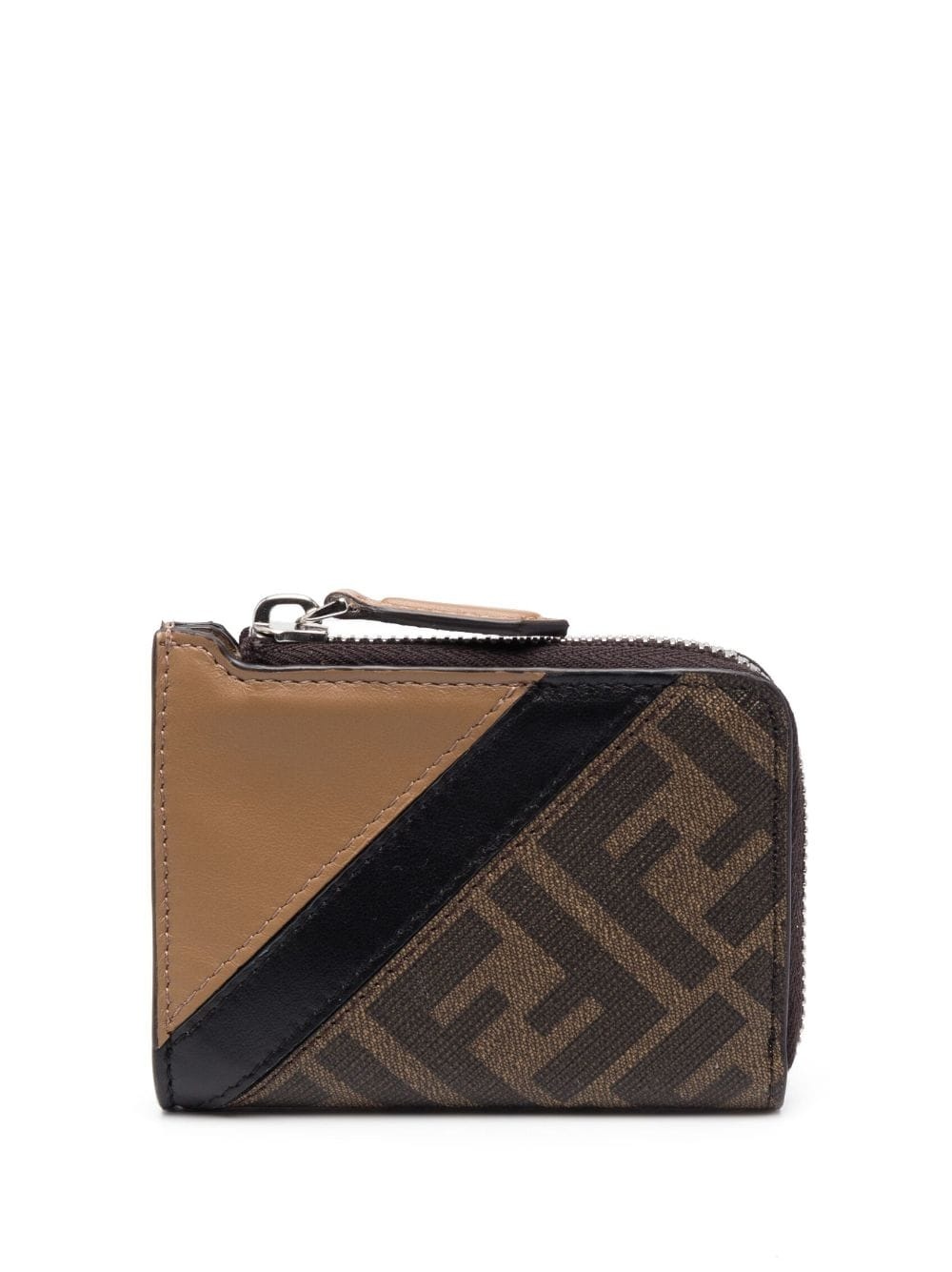 monogram-print leather wallet - 1