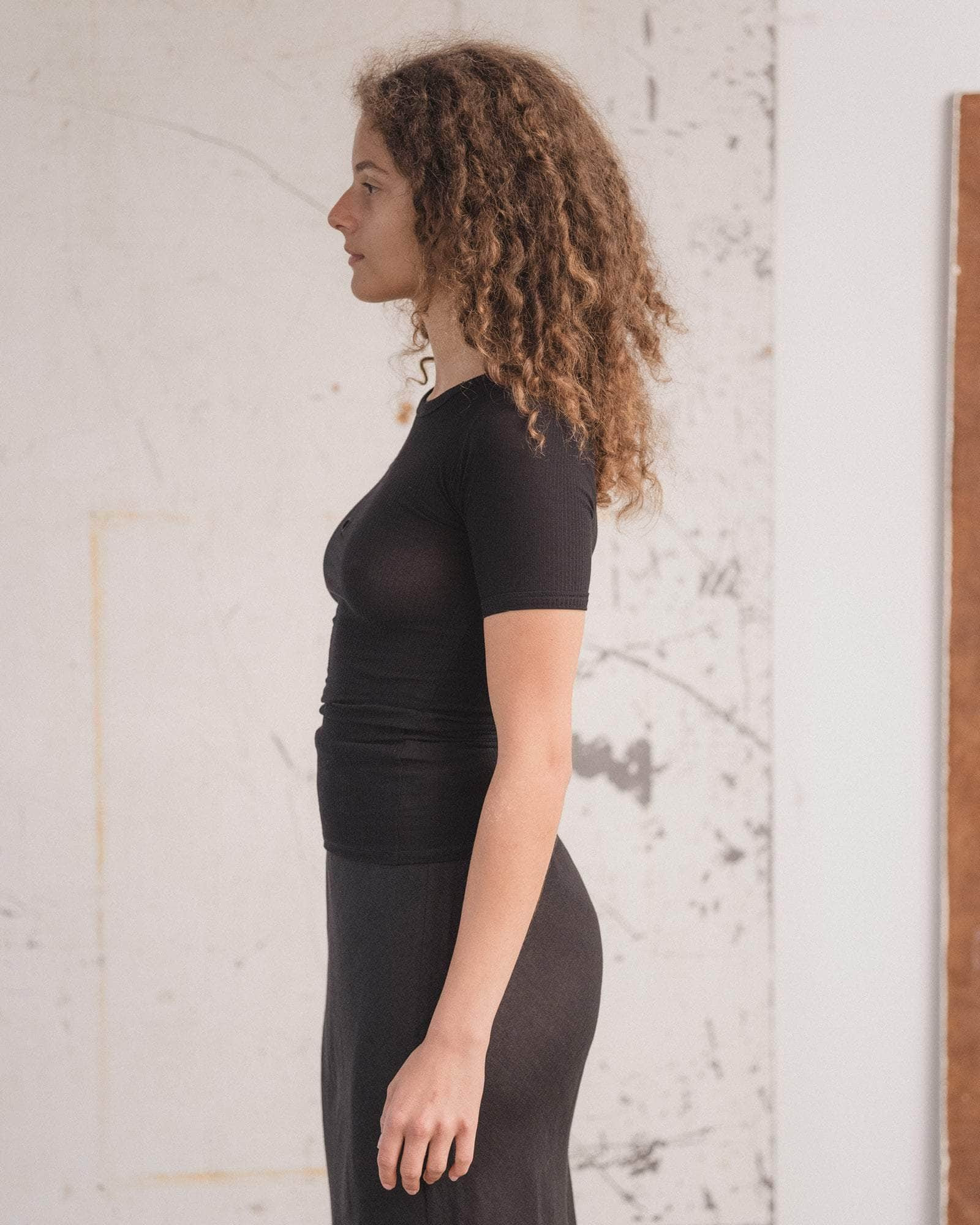 Heart Tee Shirt - Fine Organic Cotton Rib - 3