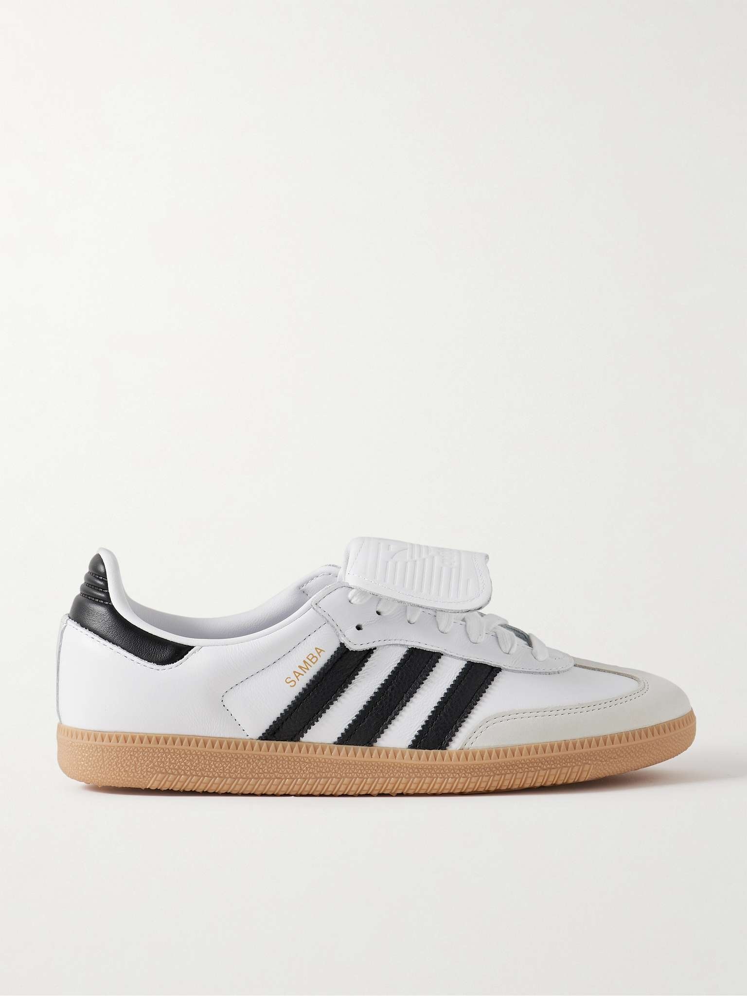 Samba LT Nubuck-Trimmed Leather Sneakers - 1