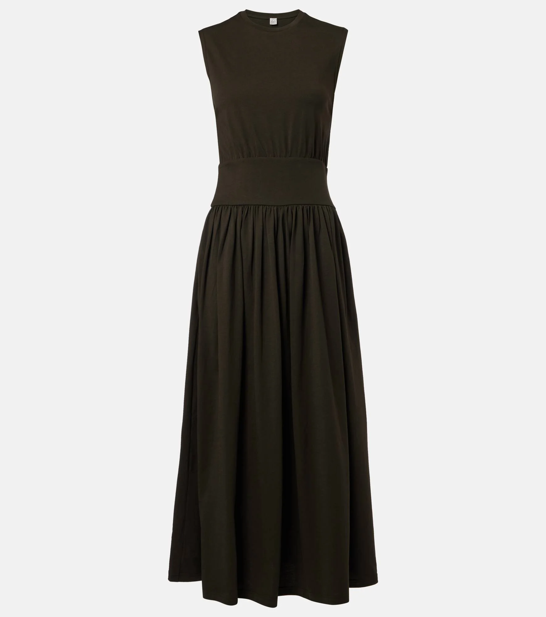 Cotton jersey maxi dress - 1