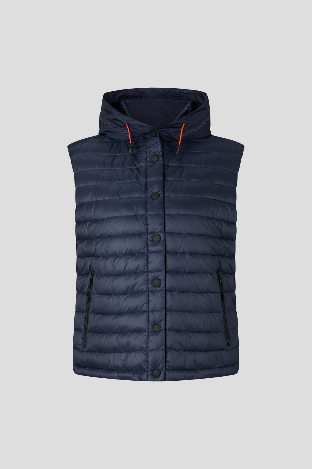 KANYA QUILTED WAISTCOAT IN NAVY BLUE - 1